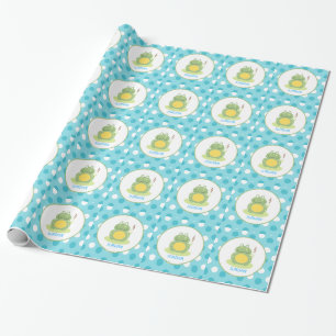 Regalo Papel de embalaje adaptable de la rana del punto