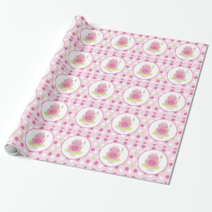Regalo Papel de embalaje adaptable de la rana del punto