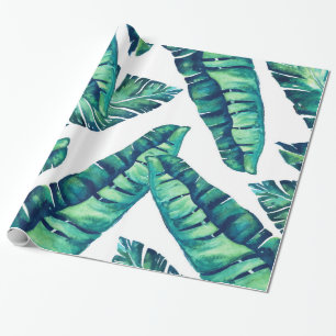 Regalo Papel de embalaje atractivo tropical 30x6