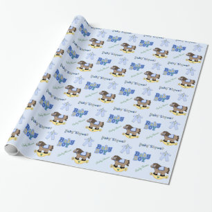 Regalo Papel de embalaje azul lindo de Baby Shower
