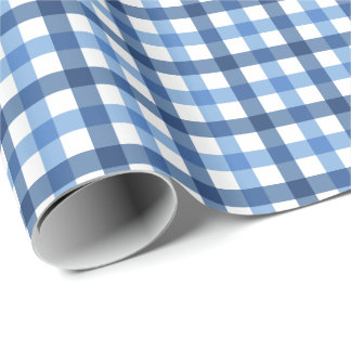 Regalo Papel de embalaje azul y blanco del modelo de la