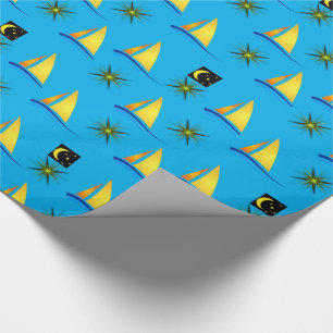 Regalo Papel de embalaje Barcos de vela