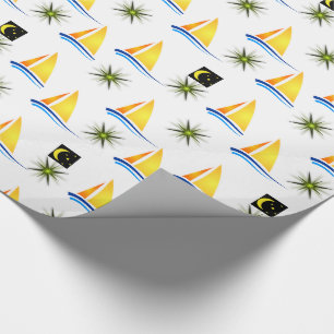 Regalo Papel de embalaje Barcos de vela