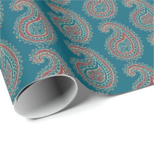 Regalo Papel de embalaje beige azul rojo de Heffalumps