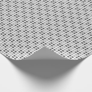 Regalo Papel de embalaje blanco a cuadros micro