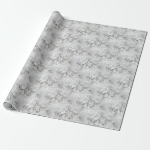 Regalo Papel de embalaje blanco de Frost de la nieve