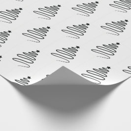 Regalo Papel de embalaje blanco del estilo mínimo para el