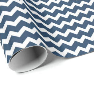 Regalo Papel de embalaje blanco del modelo de Chevron de