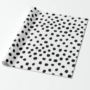 Regalo Papel de embalaje blanco y negro