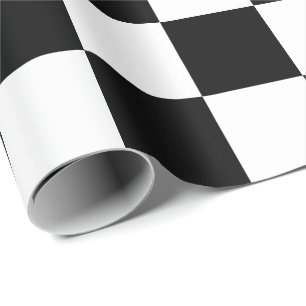 Regalo Papel de embalaje blanco y negro de los controles
