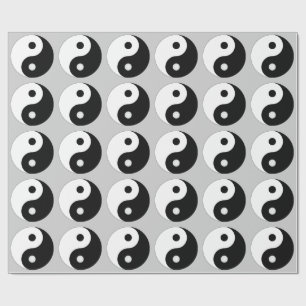 Regalo Papel de embalaje (BLANCO Y NEGRO) de YIN YANG