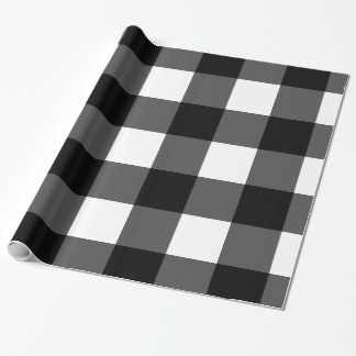 Regalo Papel de embalaje blanco y negro del control del