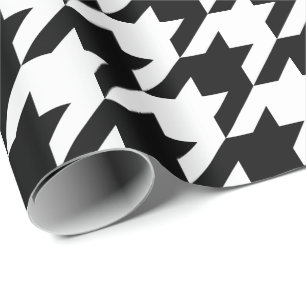 Regalo Papel de embalaje blanco y negro grande de