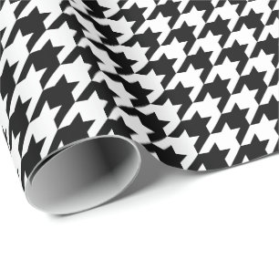 Regalo Papel de embalaje blanco y negro medio de