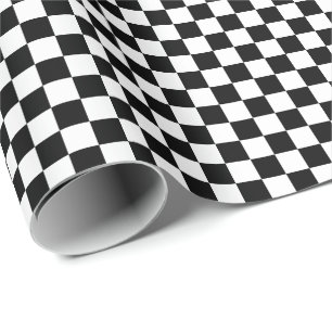 Regalo Papel de embalaje blanco y negro medio de los