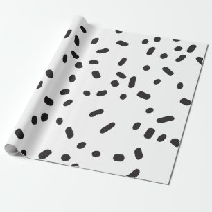 Regalo Papel de embalaje blanco y negro moderno elegante