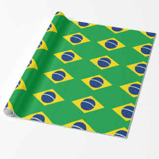 Regalo Papel de embalaje brasileño de la bandera