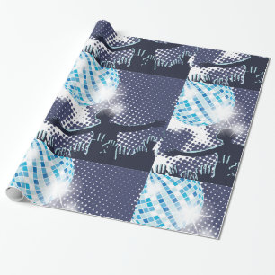 Regalo Papel de embalaje brillante de ejecución de DJ