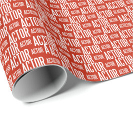 Regalo Papel de embalaje brillante del actor 30x6 (rojo)