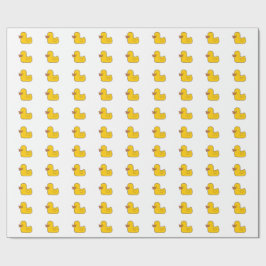 Regalo Papel de embalaje brillante del pato de goma, 30