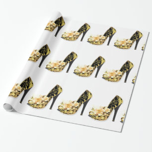Regalo Papel de embalaje brillante del zapato elegante,