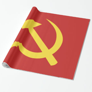Regalo Papel de embalaje brillante ruso del martillo y de