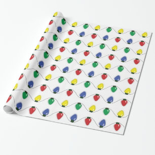 Regalo Papel de embalaje clásico de las luces del día d