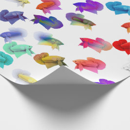 Regalo Papel de embalaje colorido de los pescados del