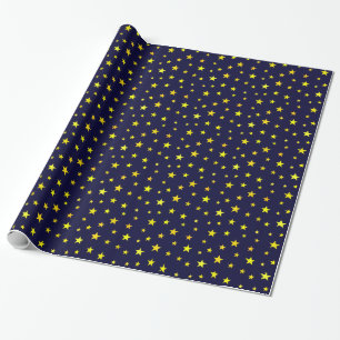 Regalo Papel de embalaje con las estrellas en azules