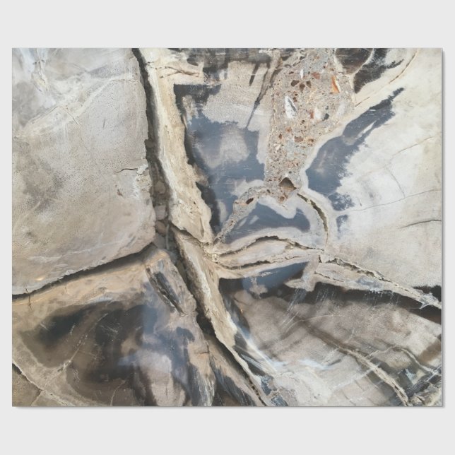 Regalo Papel de embalaje cristalino negro y poner crema (Superficie plana)