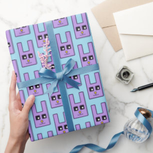 Regalo Papel de embalaje cuadrado del conejito de pascua