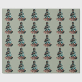 Regalo Papel de embalaje de Buda de la piedra preciosa
