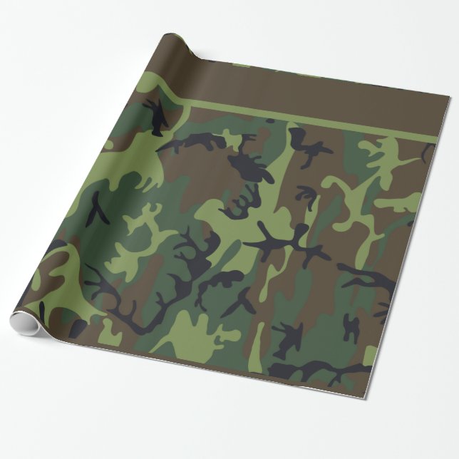 Regalo Papel de embalaje de Camo (Desenrollado)