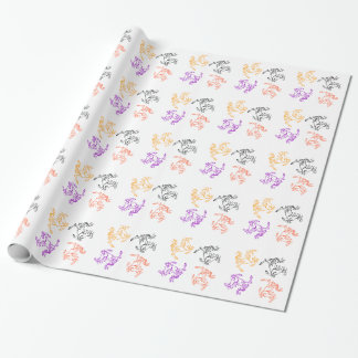 Regalo Papel de embalaje de cuatro caballos