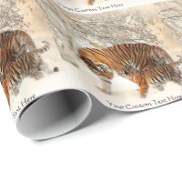 Papel de embalaje de encargo de los tigres del
