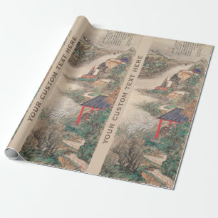 Regalo Papel de embalaje de encargo del arte japonés