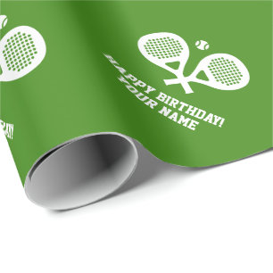 Regalo Papel de embalaje de encargo del tenis del padel
