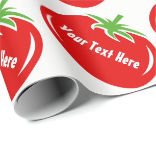 Regalo Papel de embalaje de encargo vegetal del tomate