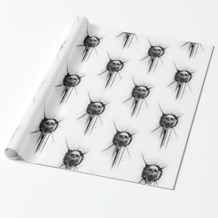 Regalo Papel de embalaje de griterío del cráneo