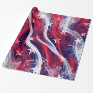Regalo Papel de embalaje de la bandera americana
