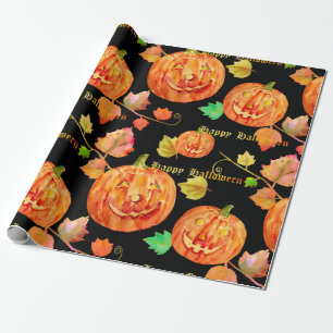 Regalo Papel de embalaje de la calabaza de Halloween de