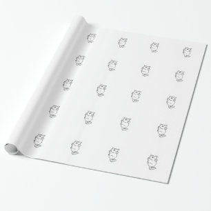 Regalo Papel de embalaje de la chinchilla