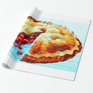 Regalo papel de embalaje de la empanada de la cereza