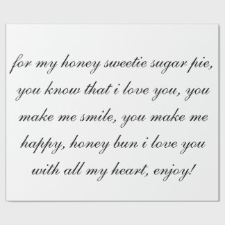 Regalo papel de embalaje de la empanada del azúcar de la