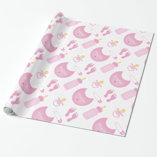 Regalo papel de embalaje de la fiesta de bienvenida al (Desenrollado)