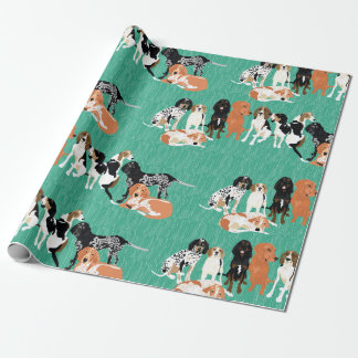 Regalo Papel de embalaje de la fila del Coonhound
