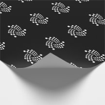 Papel de embalaje de la iota (logotipo blanco)
