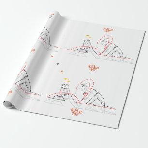Regalo Papel de embalaje de la isla del encogimiento de