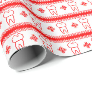 Regalo Papel de embalaje de la nieve del diente