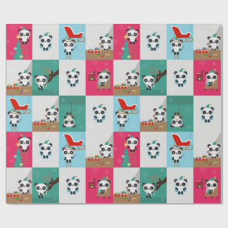 Regalo Papel de embalaje de la panda/del duende del día